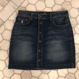 Hollister High Rise Vintage denim jean skirt